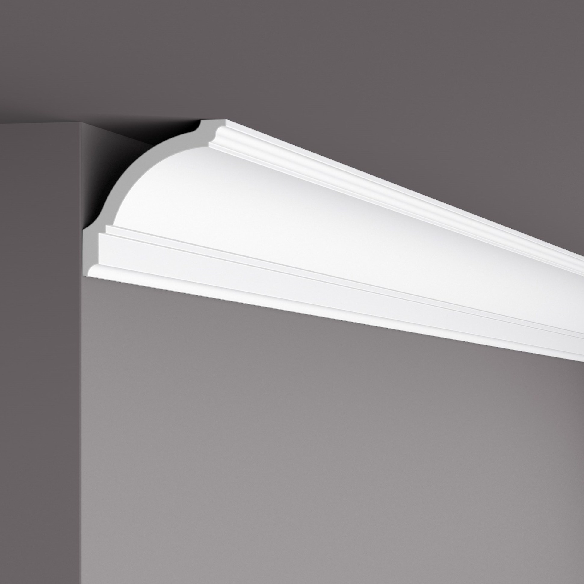 Потолочный плинтус под покраску NMC LX135 (GP) 2000×100×100